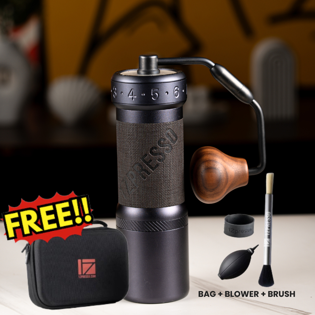 Grinder Kopi 1ZPRESSO K Ultra Manual Coffee Grinder 48mm Heptagonal Burr