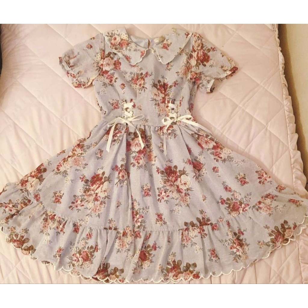Floral Shabby Kawaii Lolita Dress Brand From Axes Femme Ori 100%