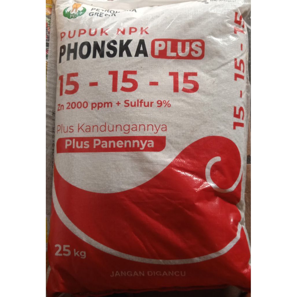 PUPUK NPK PONSKA PLUS 15-15-15 PLUS SULFUR DAN ZINK 25KG
