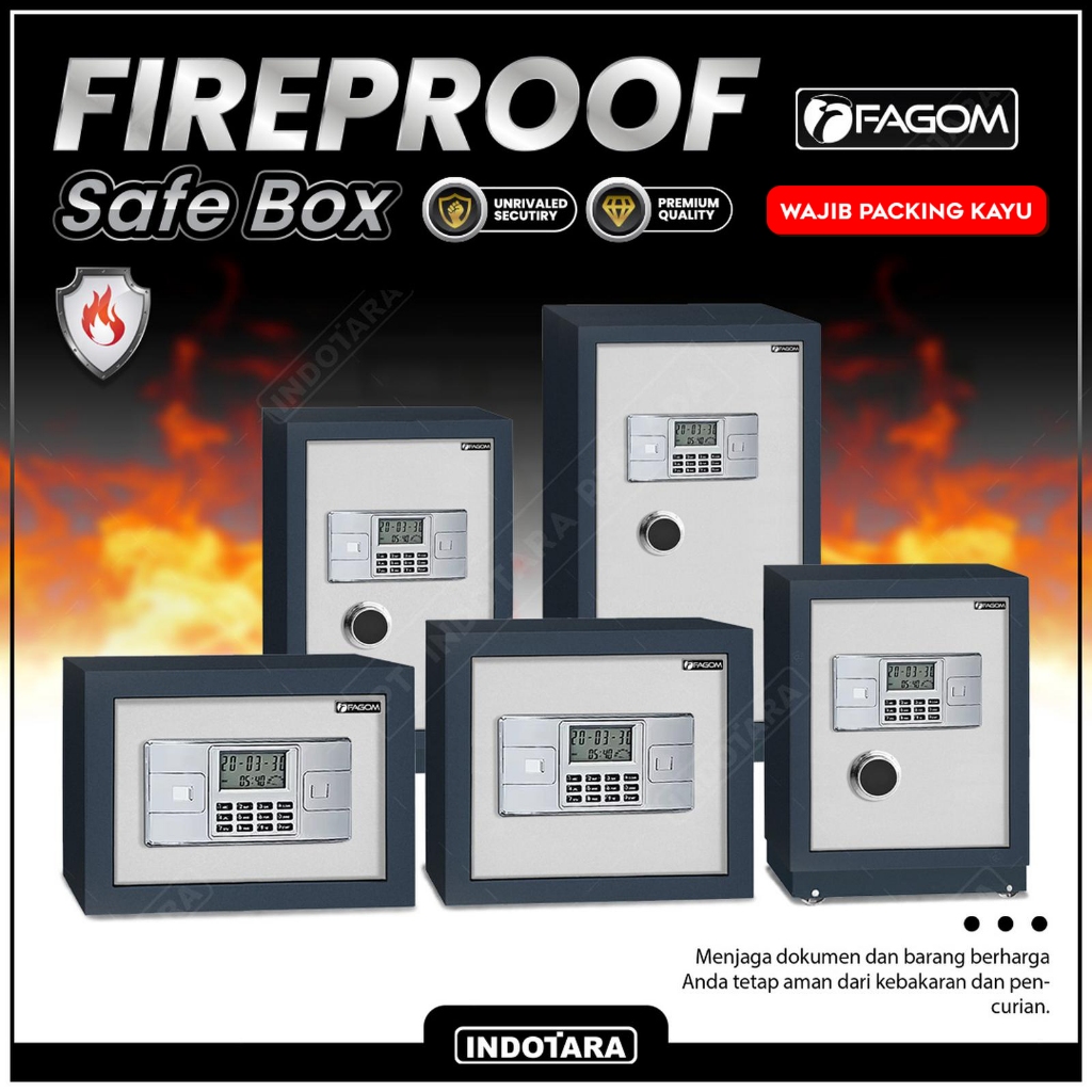 FAGOM Brankas Exclusive Anti Api With Digital Key Lock