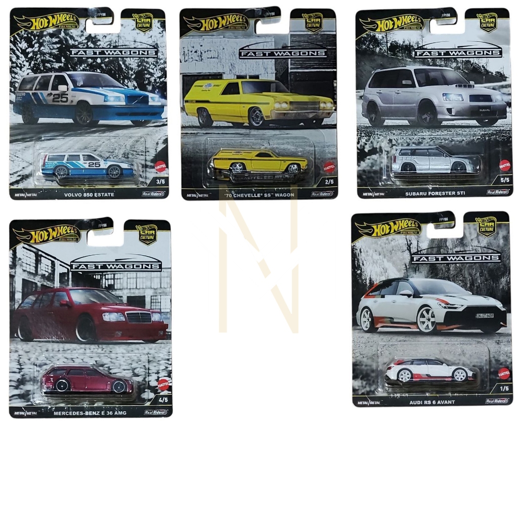 Hot Wheels Fast Wagons Set (5pcs)