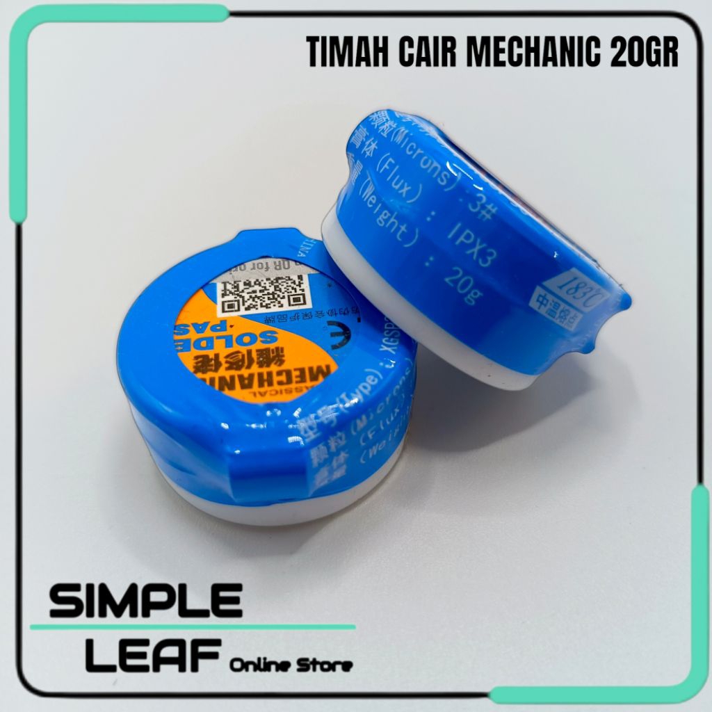 Timah Cair Mechanic XGSP 183C Original Solder Paste Mekanik 20g 35g 42g Pasta Timah BGA PCB HP