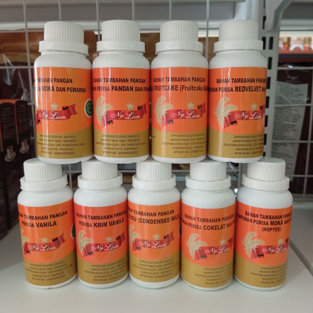 Ny Liem Perisa Makanan Cair 100g Vanilla Coklat Pandan Buah