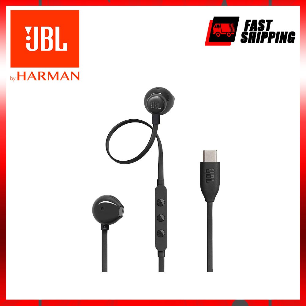 JBL Tune 305 C - Earphone Resolusi Tinggi Berkabel USB C