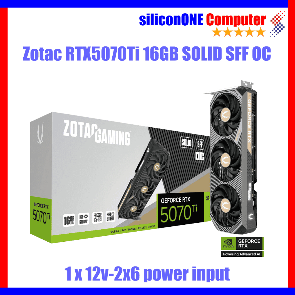 Zotac RTX 5070 Ti SFF OC 16GB GDDR7 RTX5070Ti RTX5070 5070Ti