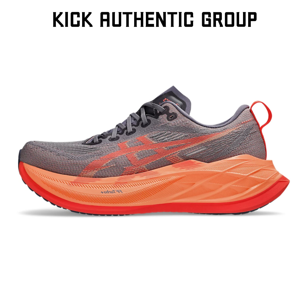 Sepatu Lari / Running Pria Wanita Asics Superblast 2 Greyish Prple Coral Original