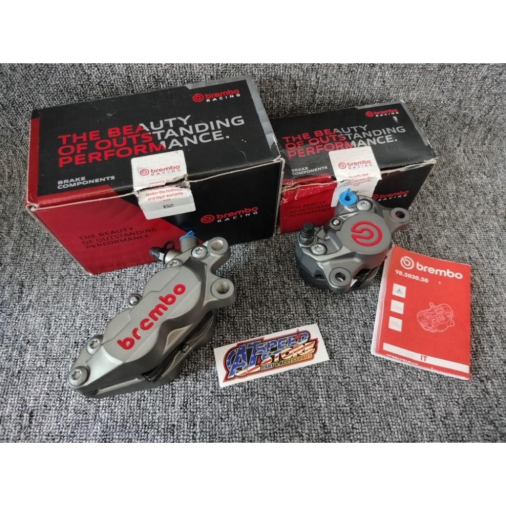 KALIPER PALA BABI BREMBO 2 & 4 PISTON BIGPOT AXIAL ORIGINAL ITALY