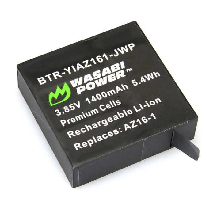Wasabi Power Battery for Xiaomi YI 2 YI 4K YI 4K+ YI Lite YI 360 VR YI2 YI4K YI4K+ YILite YI360 YI36