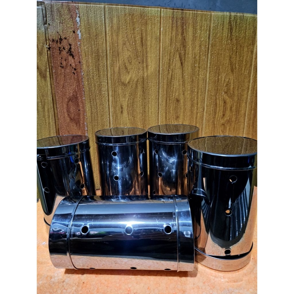 Cetakan Lontong stainleess 9x15 cm isi 5 pcs