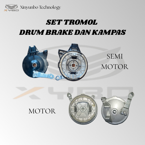 SET REM TROMOL DEPAN SEPEDA DAN MOTOR LISTRIK