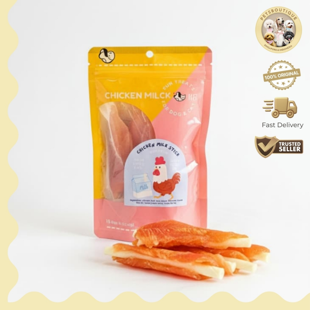 Munch Inc Dog Cat Snack Chicken cemilan anjing kucing sehat import Singapore Korea