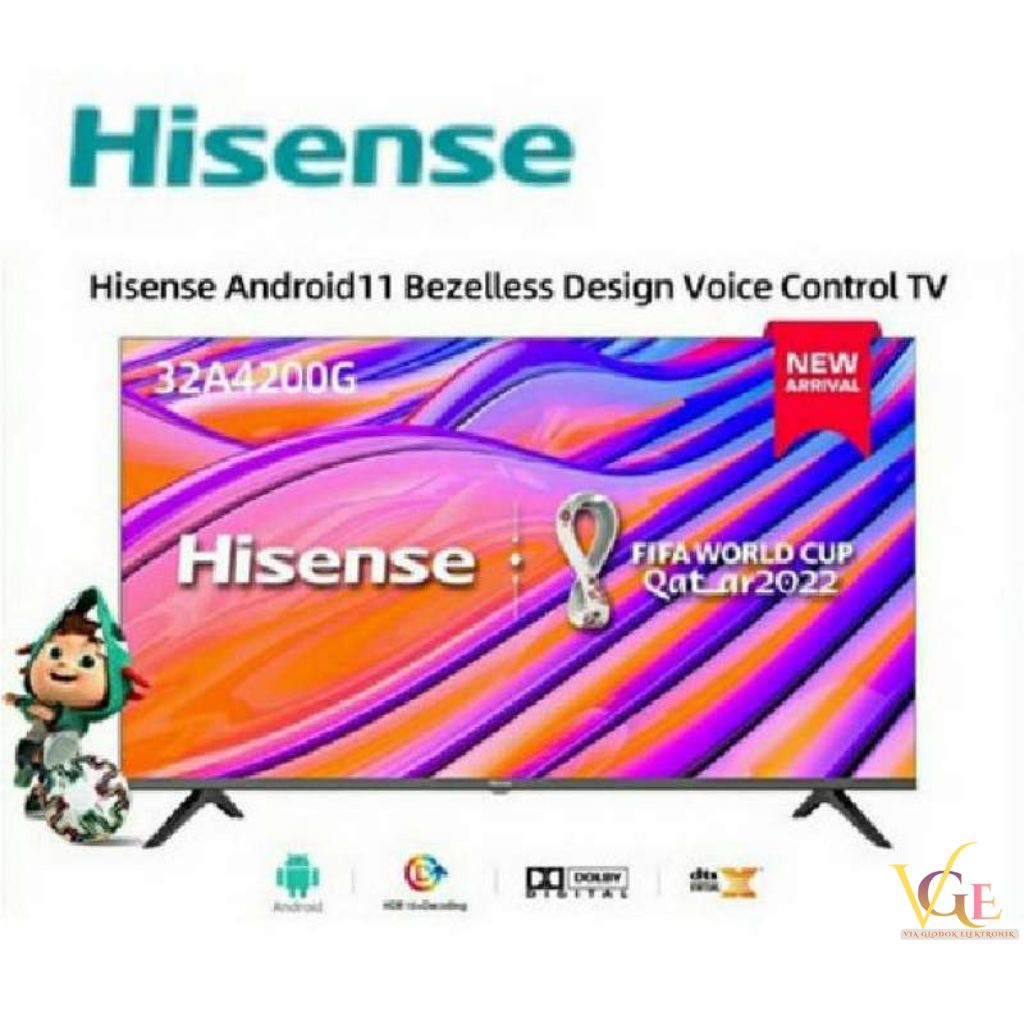 HISENSE LED HD Androidtv A4200G 32 Inch 32A4200G