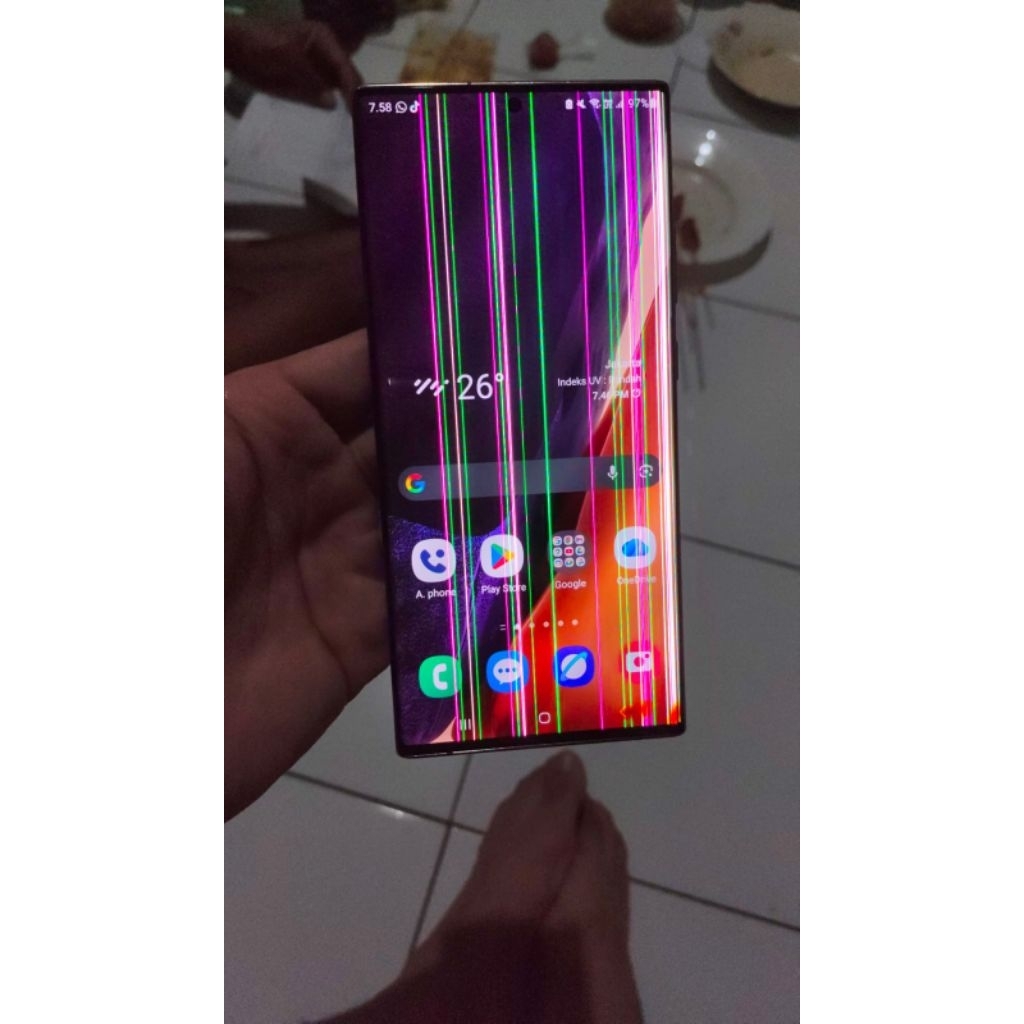 Lcd samsung note 20 ultra 4G/5G ori copotan