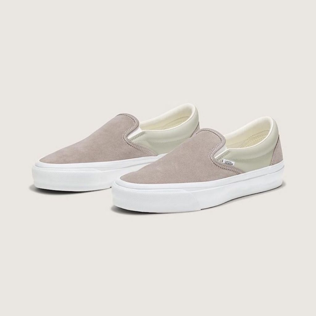 Sepatu Vans Slip On Premium Reissue 98 Silver Atmosphere 100% ORIGINAL RESMI