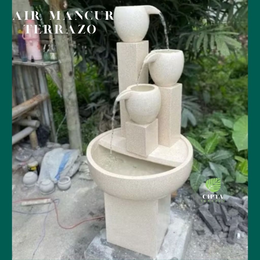 Air Mancur Terrazo | Air Mancur Taman Aesthetic
