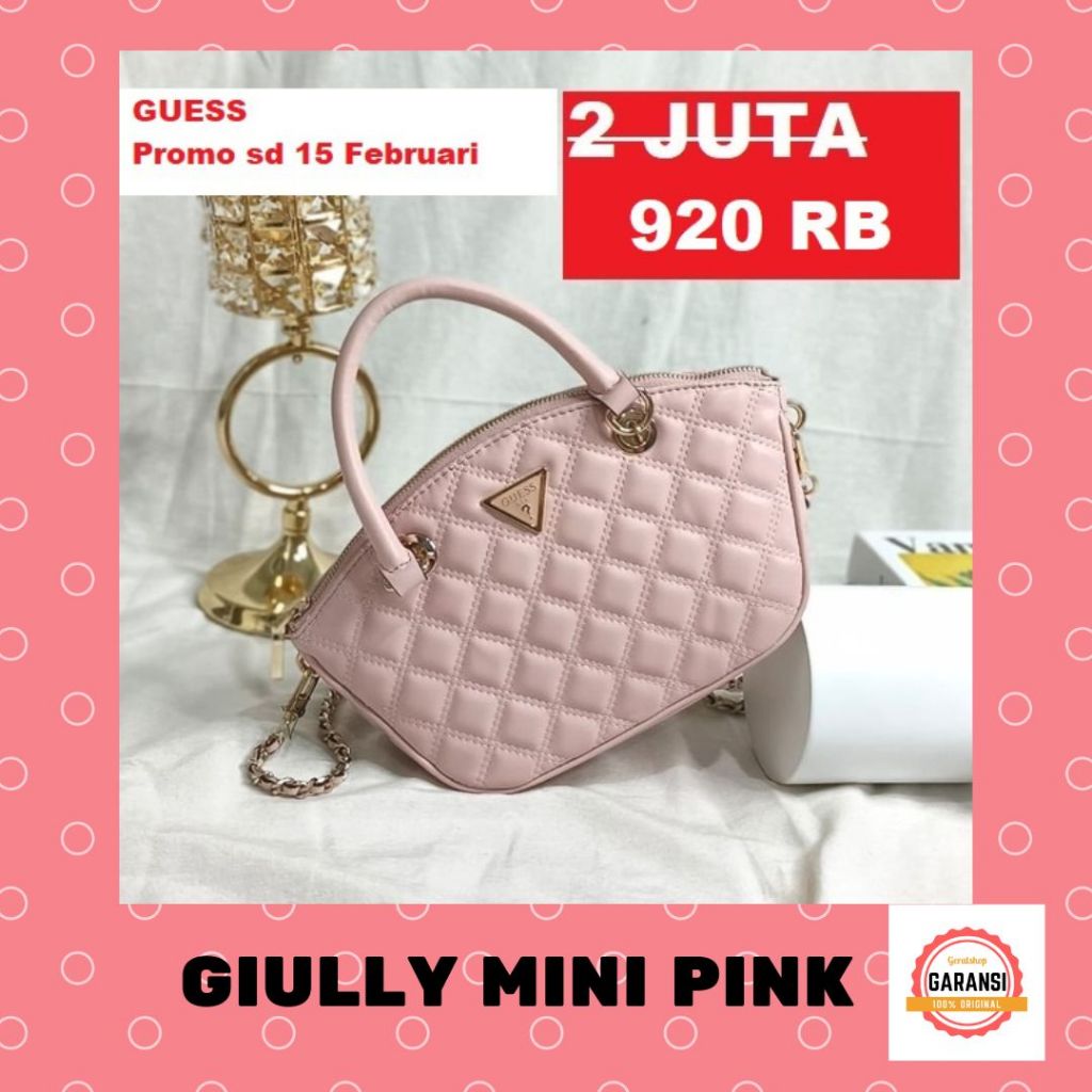 Tas Guess wanita seri GIULLY MINI  satchel bag 100% original store