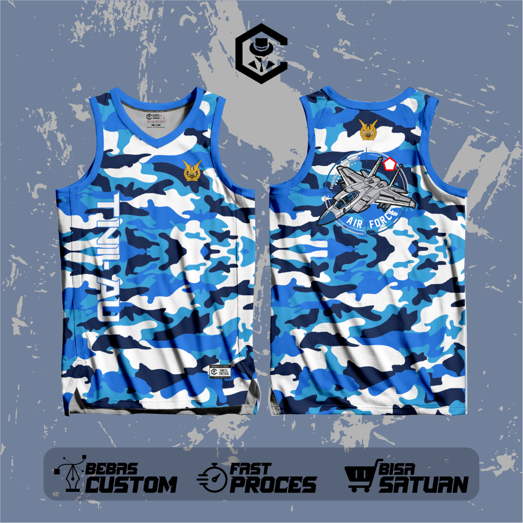 SINGLET CAMO FULL PRINT AIR FORCE TNI AU (CT0127)