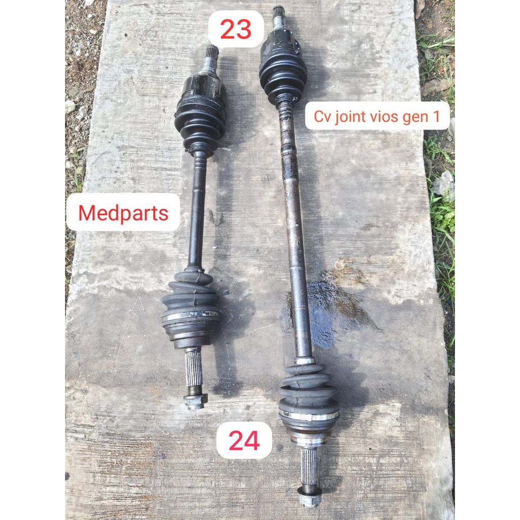 Drive Shaft Cv Join Joint As Roda Depan Toyota Vios Gen 1 Manual MT Copotan Original Garansi Gigi 23