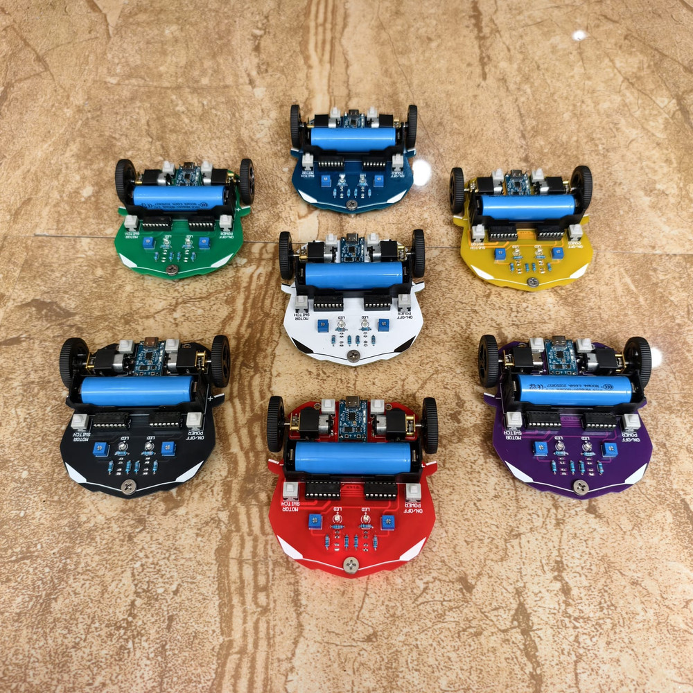 Kit Edukasi Robot Line Tracer Line Follower Analog Basic SD SMP SMA robot education 2 sensor