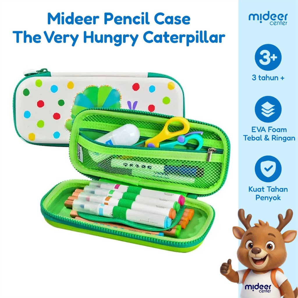 Mideer Pencil Case The Very Hungry Caterpillar - Mainan Edukasi Anak MD6095