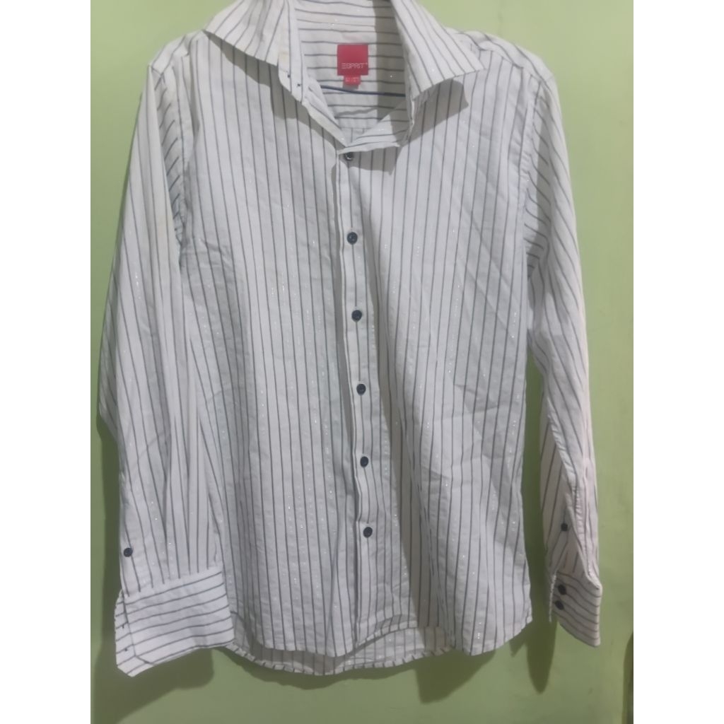 Preloved kemeja wanita salur merk ESPRIT