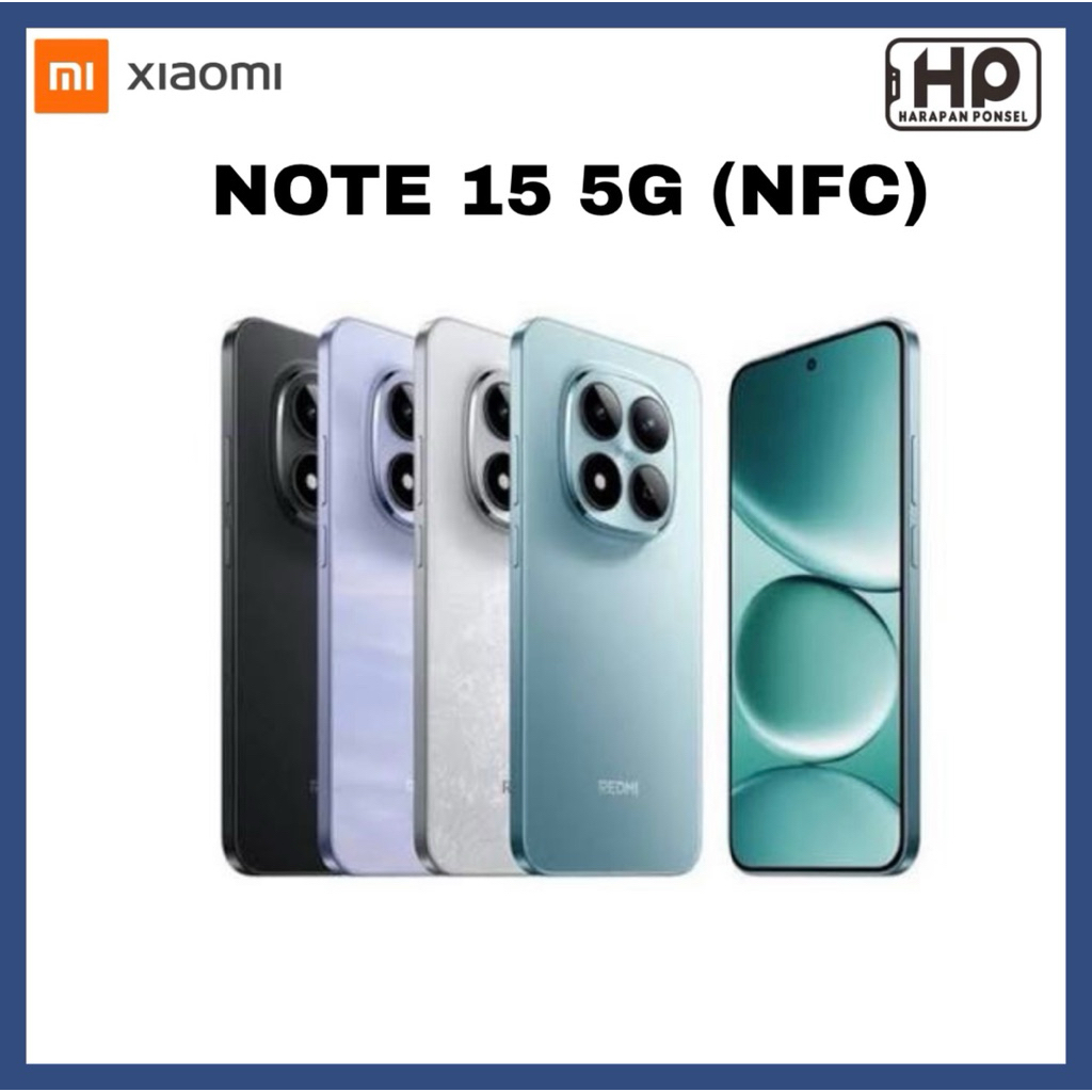 HANDPHONE REDMI NOTE 15 5G (NFC) RAM 8+8/256GB RAM 12+12/512GB