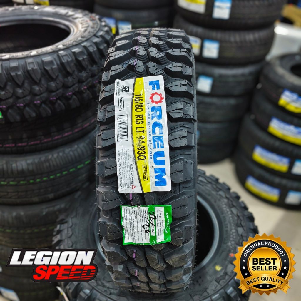 BAN PACUL FOR MOBIL UNTUK CARRY GRANDMAX R13 MERK FORCEUM M/T 08 165 80 R13 TUBLES