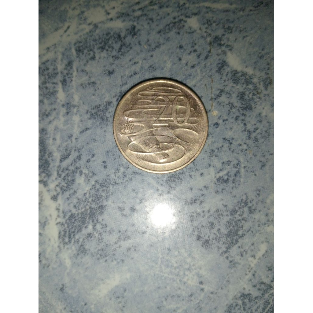 UANG KOIN KUNO 20SEN ( original ) AUSI