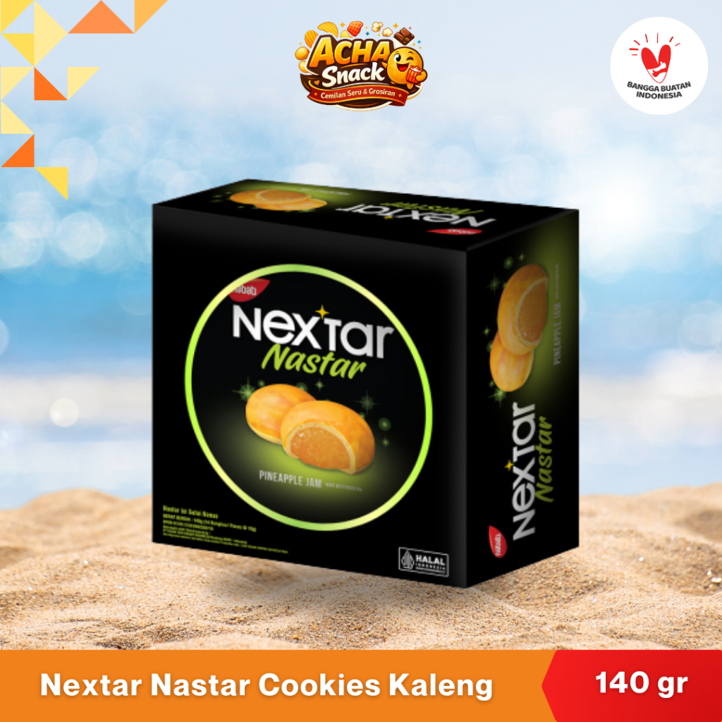 Nextar Kaleng Nanas 140gr | Biskuit Isi Selai Nanas | Harga Ecer & Grosir