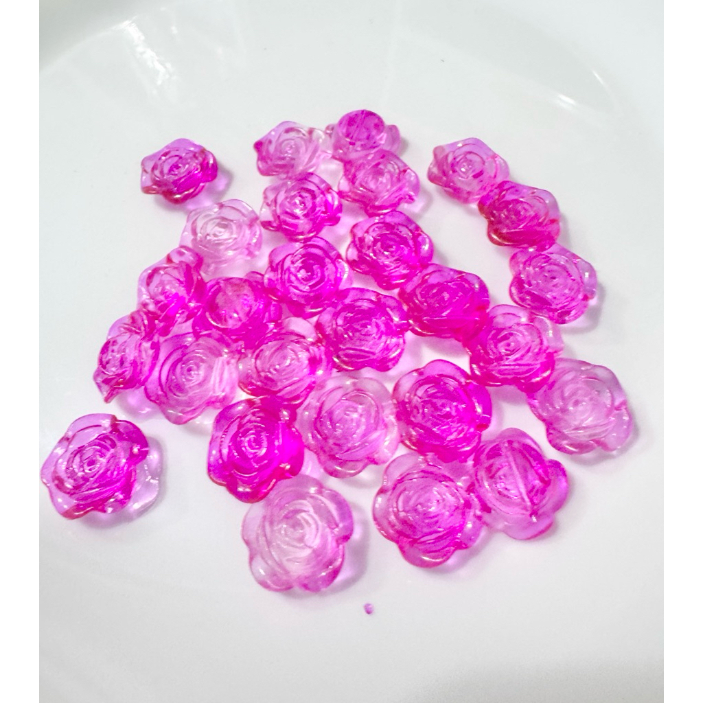 500 gr bunga kerajinan tangan  Kelopak mawar akrilik mote manik kerajinan tangan