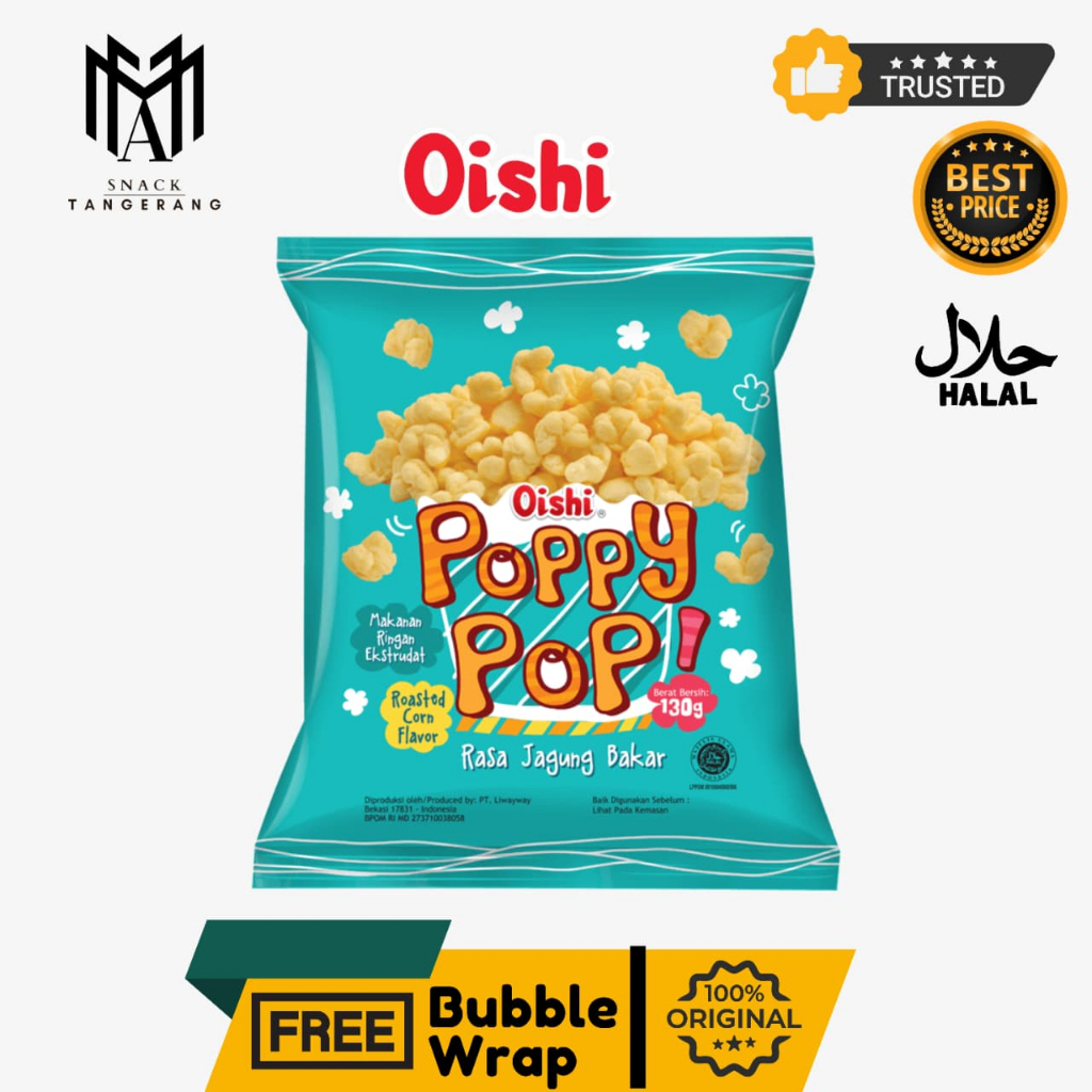 Oishi Poppy Pop Rasa Jagung Bakar 130gr