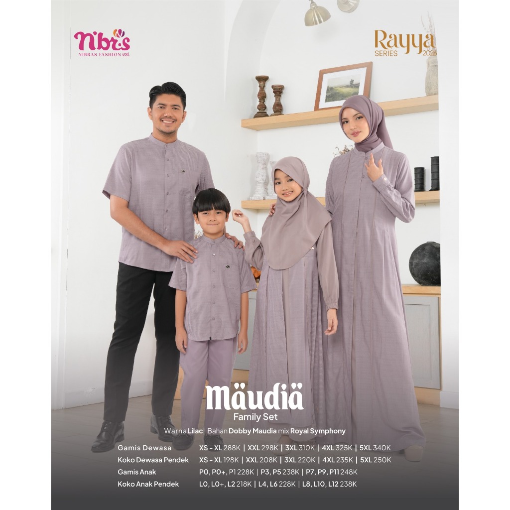 Maudia Lilac Couple Keluarga Muslim Rayya Series Nibras 2026