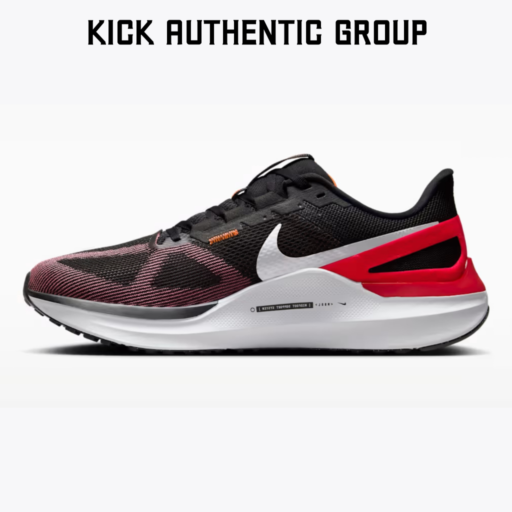 Sepatu Lari / Running Pria Wanita Nike Air Zoom Structure 25 Red Black Original