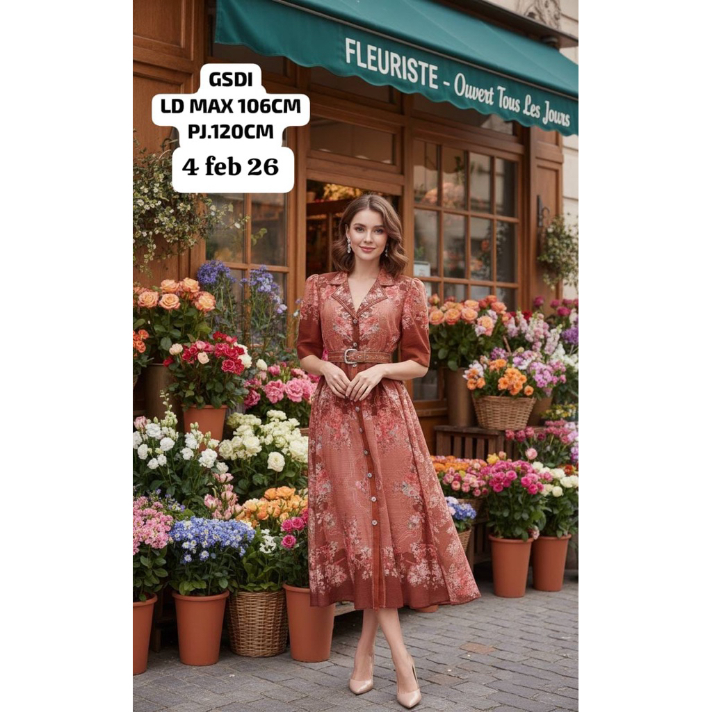 DRESS KANCING DEPAN SIFON BANGKOK MISSBELL BY GOSSIP