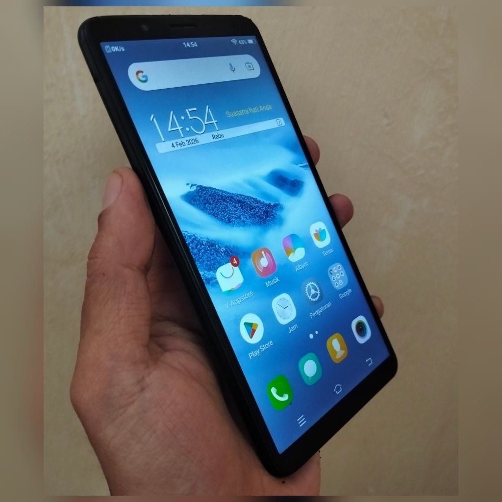 Hp VIVO Y71 RAM 2GB internal 16GB warna hitam Bekas