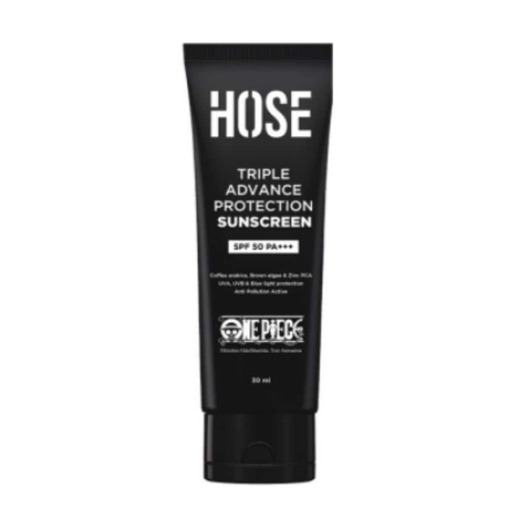 Hose x One Piece Sunscreen Wajah Pria SPF 50 30 ml