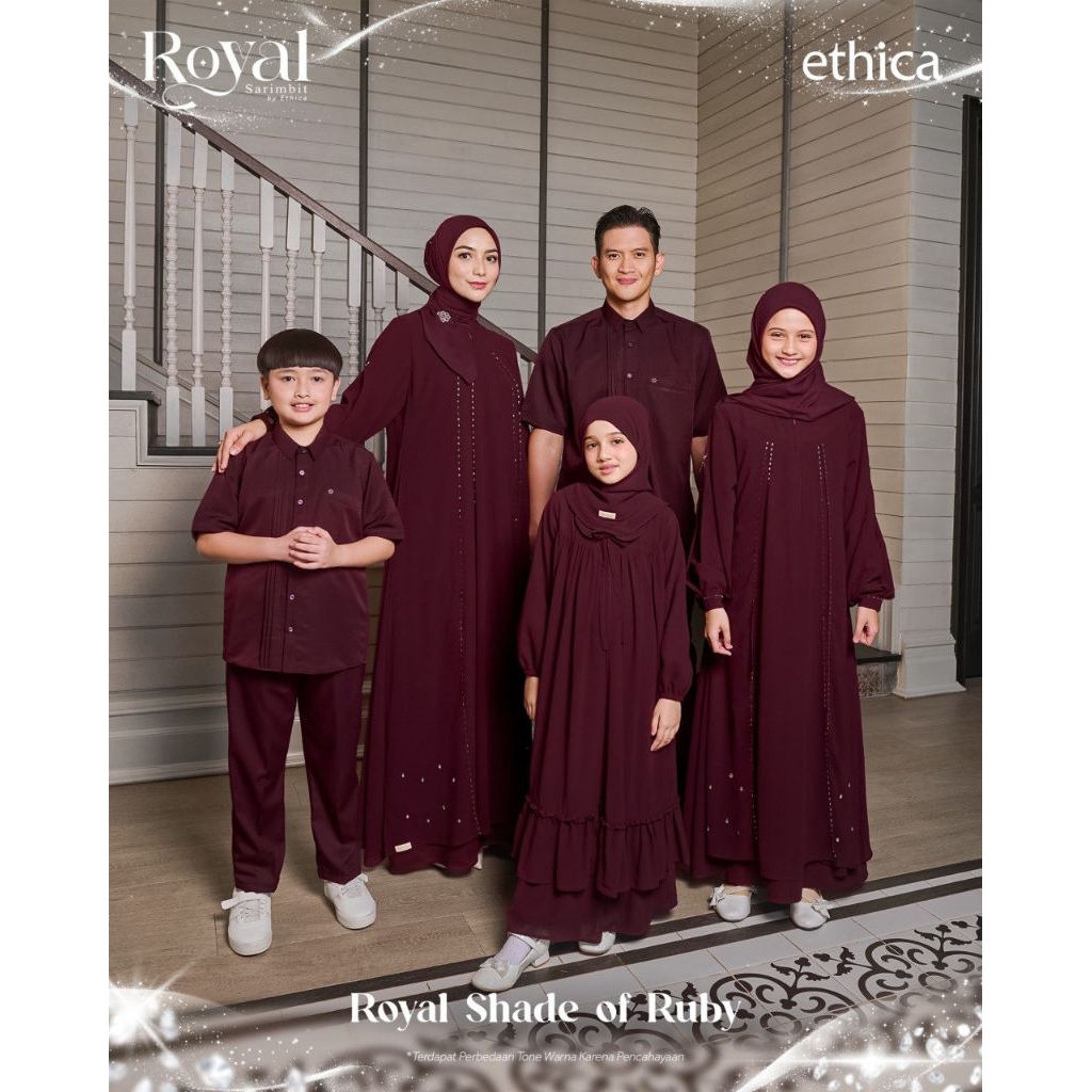 ETHICA SHADE OF RUBY SARIMBIT ETHICA - Sarimbit Keluarga| Couple Keluarga | Busana Muslim Keluarga