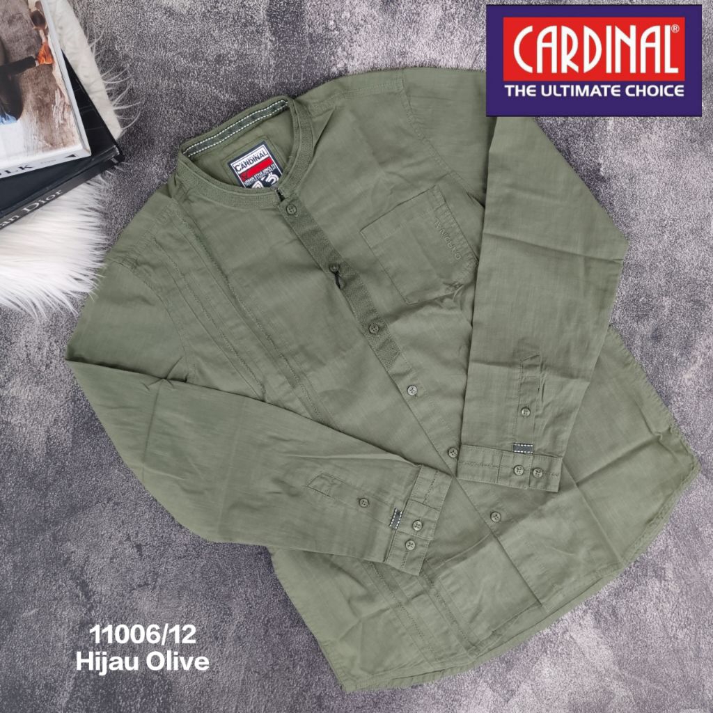 Kemeja Koko ANAK Lengan Panjang Cardinal Original New