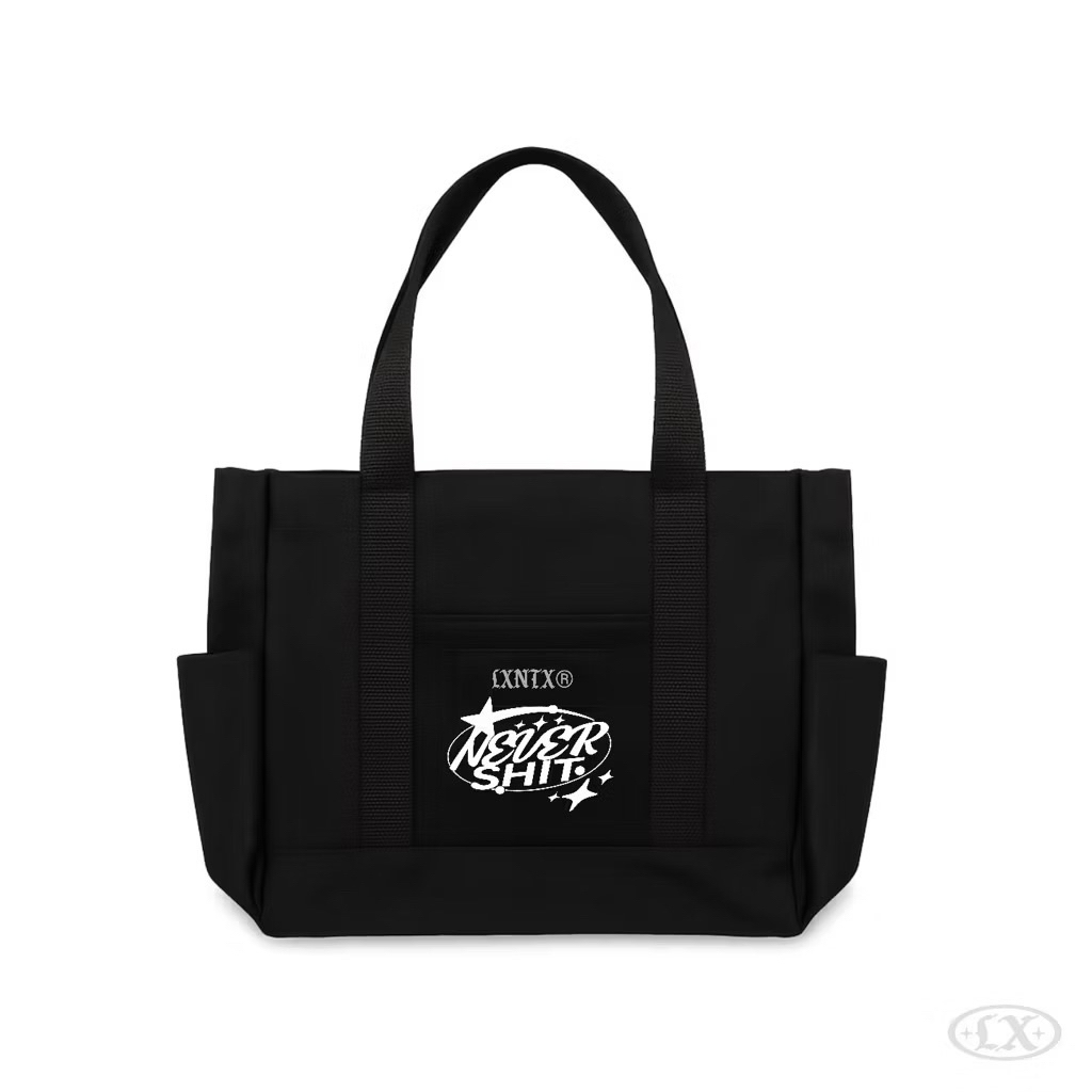 Totebag pria tas selempang cowok tote bag hitam neversht