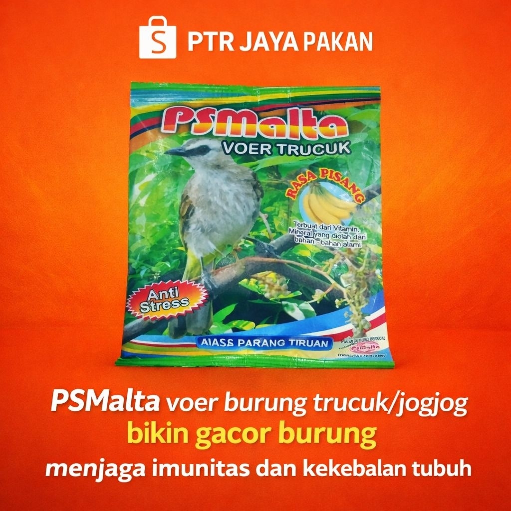 PSMalta voer burung trucuk/jogjog bikin gacor burung rasa pisang, menjaga imunitas dan kekebalan tub