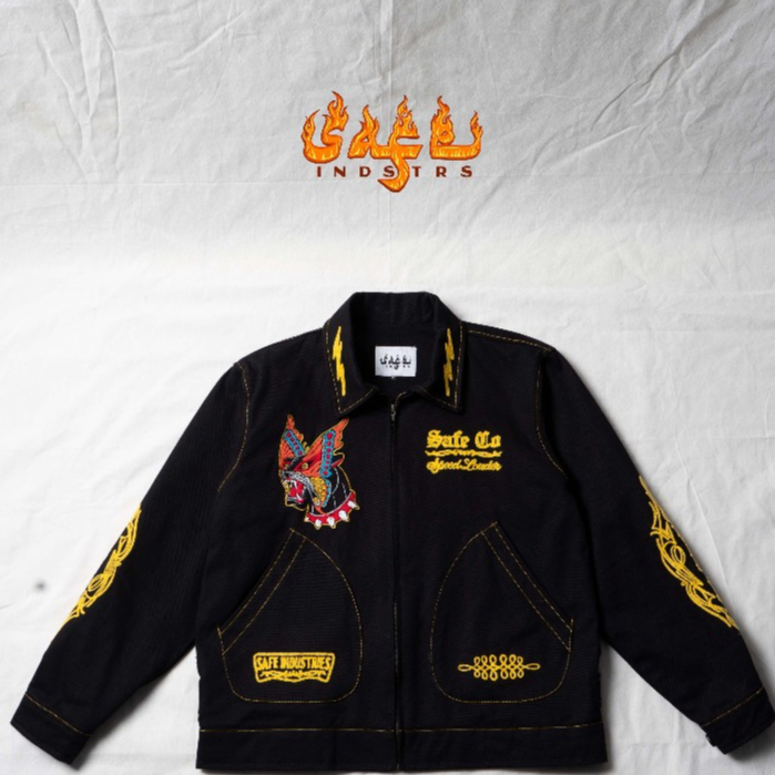 SAFEINDUSTRIES Work Jaket Griswald Denim Black