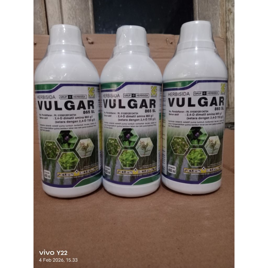 Herbisida Vulgar 865 SL 400 ml - Sistemik Selektif untuk Tebu & Padi