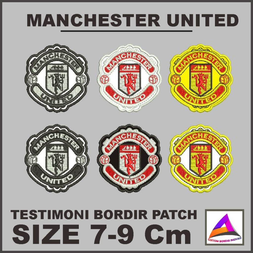 Emblem Manchester United Dan UCL Tanpa Perekat Testimoni Varian Warna - CBI
