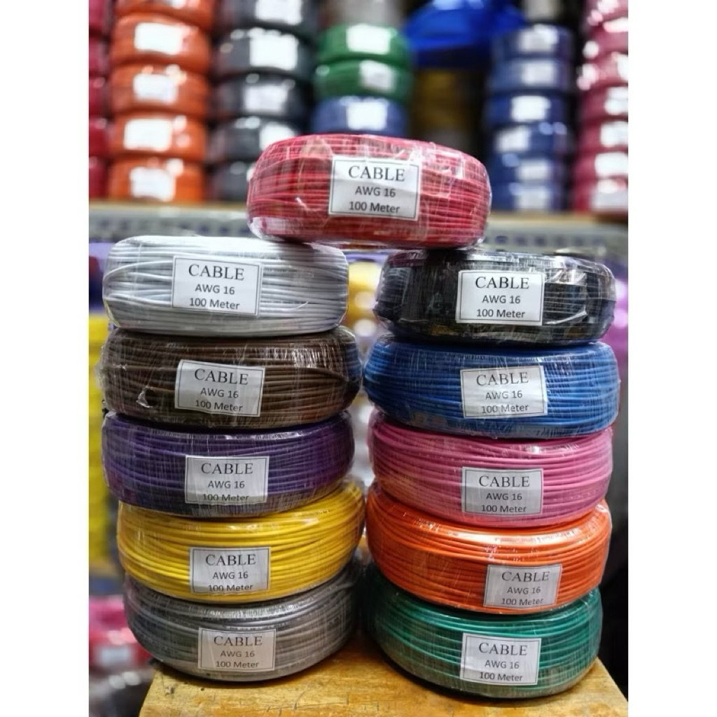 Kabel AWG 16 100mtr Cableton AWG16 100mtr/roll Cable AWG 16 600v AWG16