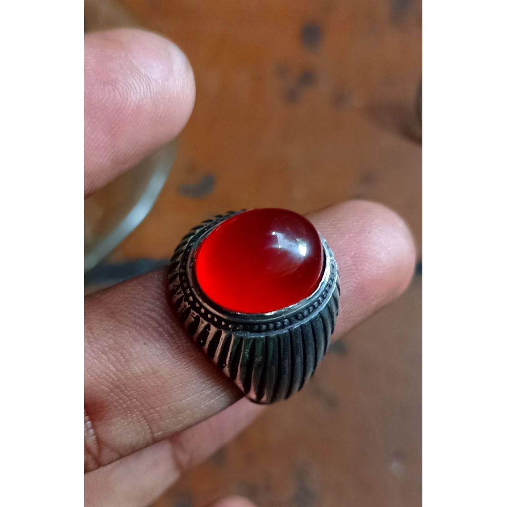 cincin batu yaman ahmar original dan otentik