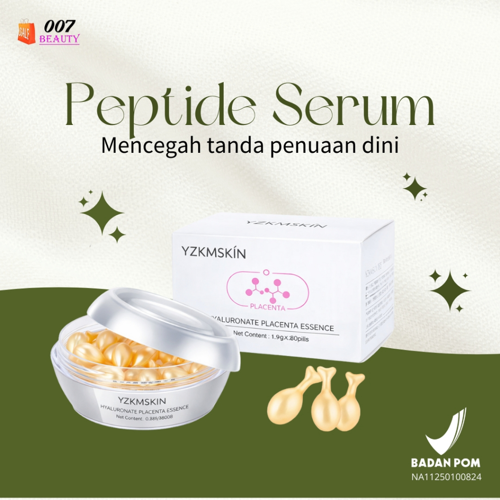 YZKMSKIN Tender Skin Cream Wajah Glowing Mencerahkan - Wrinkle Brightening Placenta Essence - isi 30