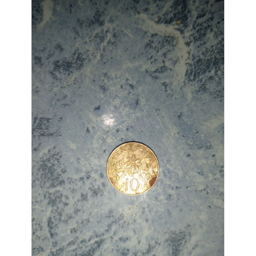 UANG KOIN kuno 10SEN ( original Singapore )