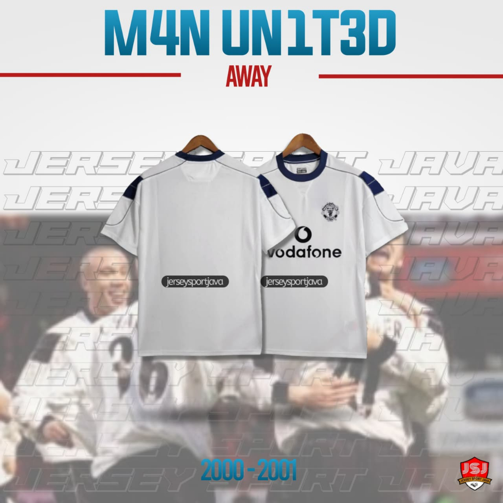 ( BISA COD ) JERSEY BAJU BOLA PRIA RETRO MU AWAY 2000/2001 GRADE AAA+ - BEST HIGT QUALITY
