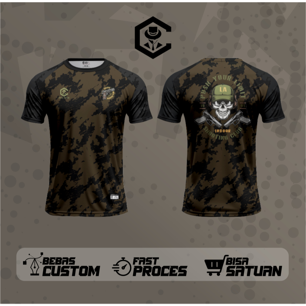 JERSEY HARIAN/OLAHRAGA SHOOTING CLUB TACTICAL LORENG CUSTOM (CT04435)
