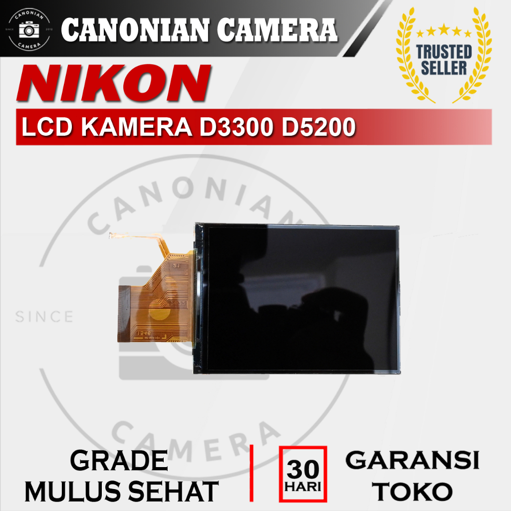 LCD Kamera Nikon D3300 D5200 With Backlight Second